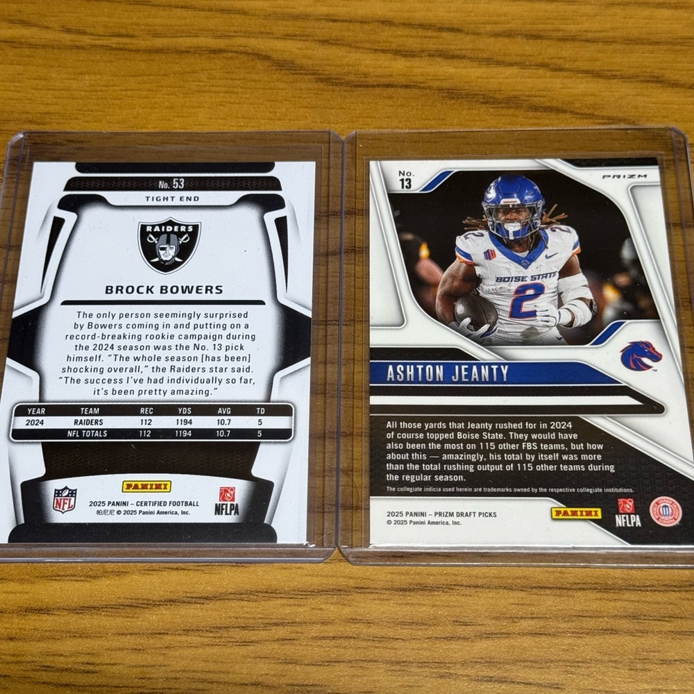 Raiders Rookie Lot - Picture 3 of 3